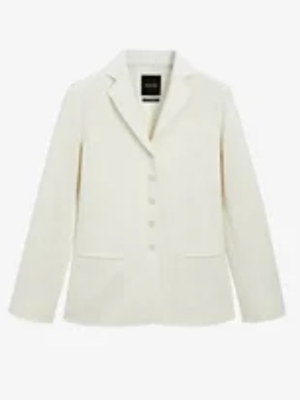 Massimo Dutti NWT Textured Tailored Blazer Ecru Size 6 Ref 6006/984/712